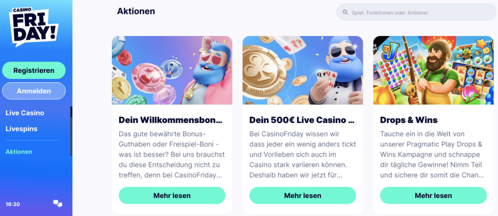 CasinoFriday Online Casino Bonus