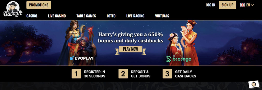 Harrys Casino Screenshot