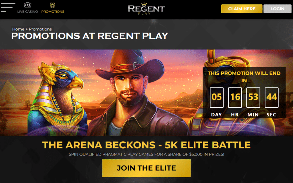 Regent Play Online Casino Bonus