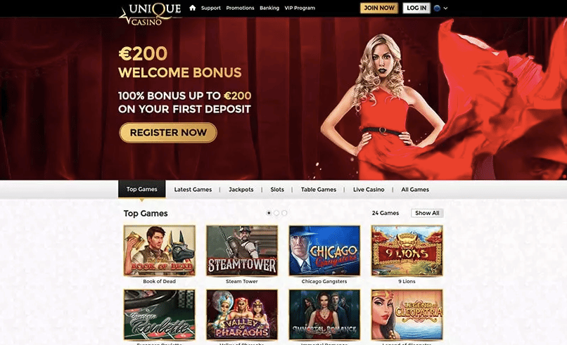 Unique Casino Screenshot