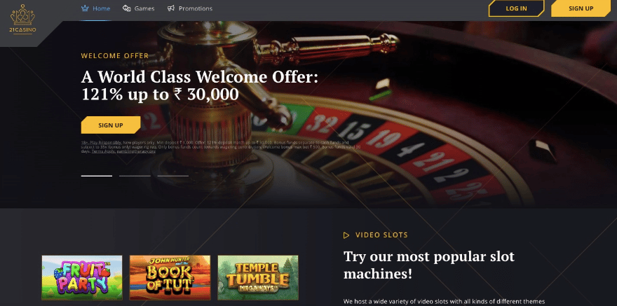 21 casino lobby screenshot