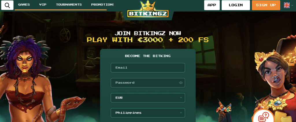 Bitkingz Online Casino Screenshot