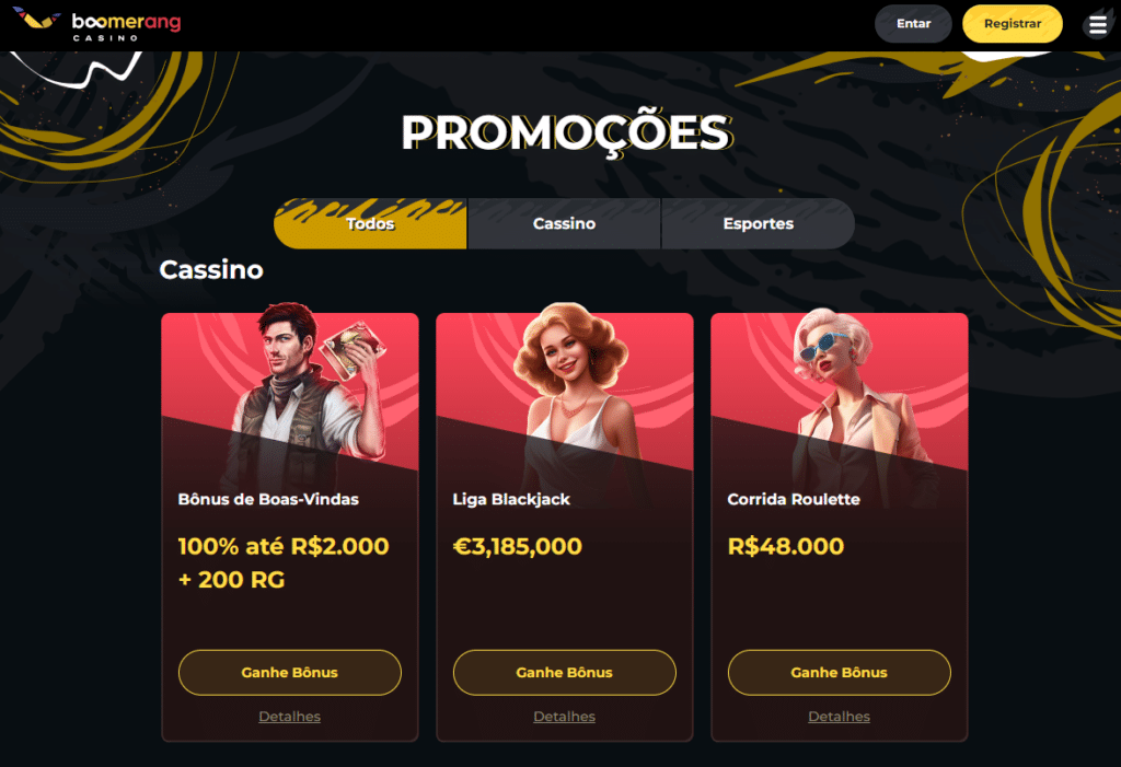 Boomerang Online Casino Bonus