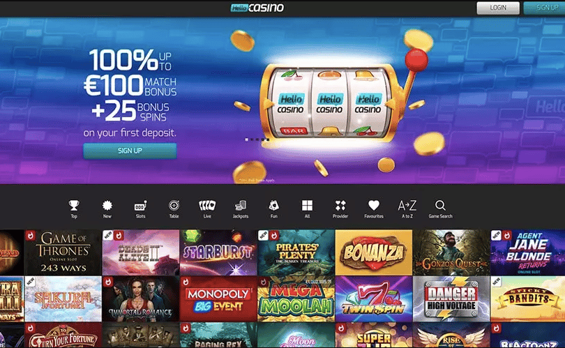 Hello Casino Screenshot