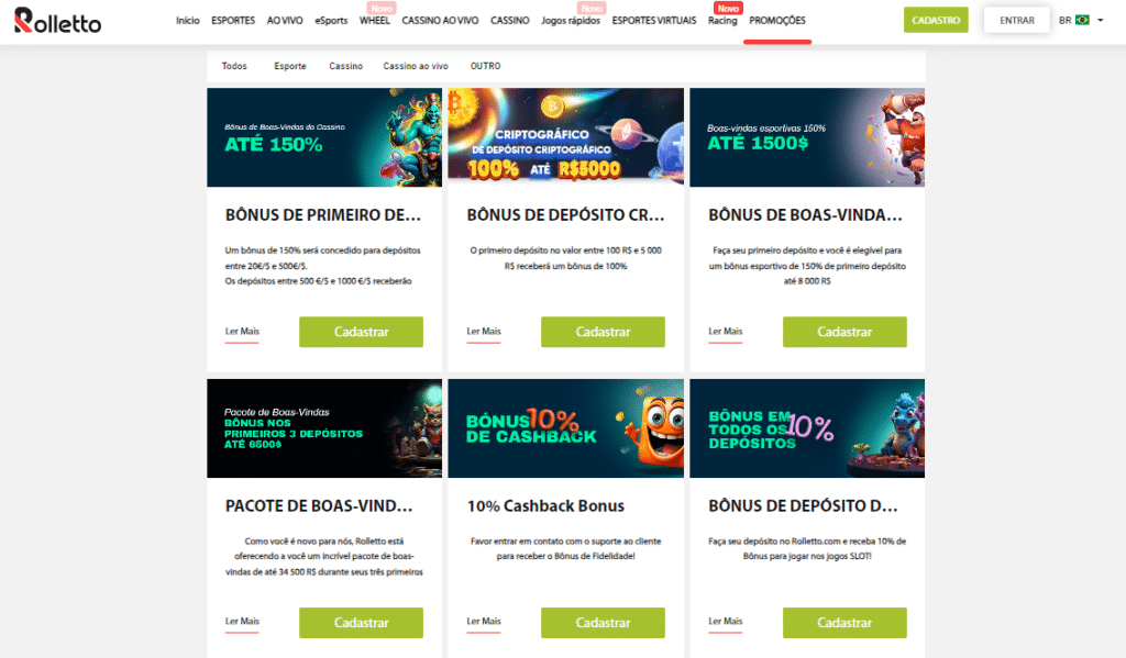 Rolletto Online Casino Bonus