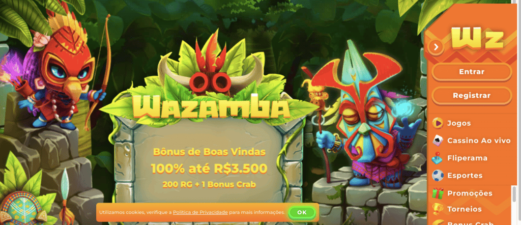 Wazamba Casino Screenshot
