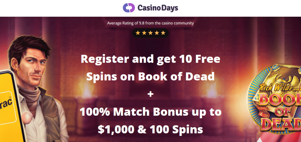 Casino Days Online Casino Screenshot