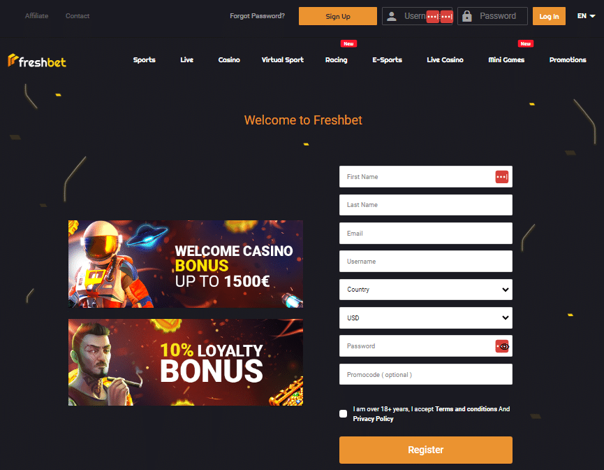 Freshbet Online Casino