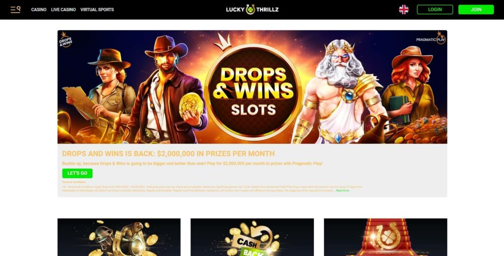 Lucky Thrillz Casino No Deposit Bonus
