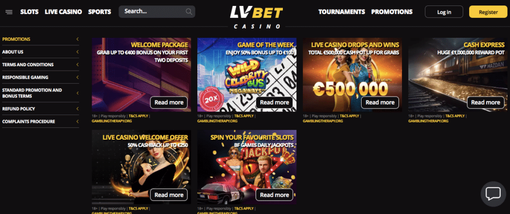 lvbet online casino bonus