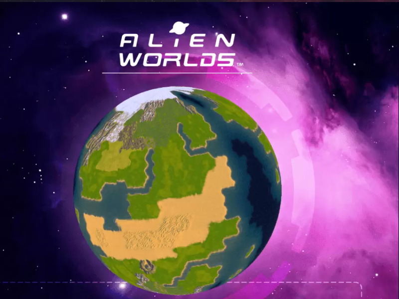 Alien Worlds is an NFT Metaverse where people can play digital items.