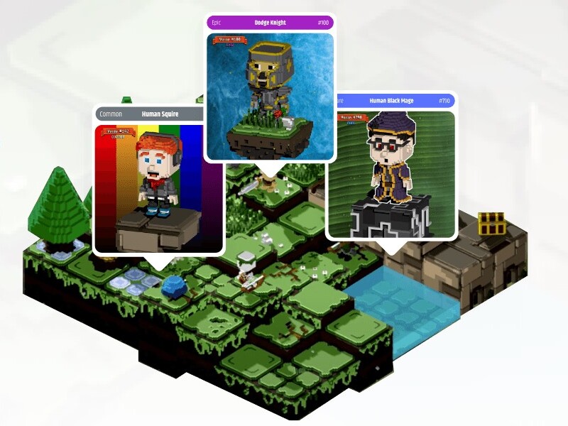 Players can complete quests, defeat enemies while earning cryptocurrency and in-game items.
