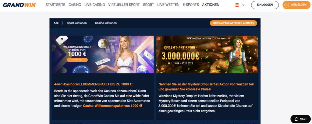 Grandwin Online Casino Bonus