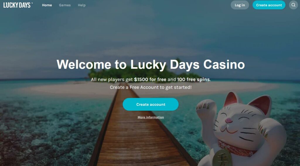 Lucky Days Casino Screenshot