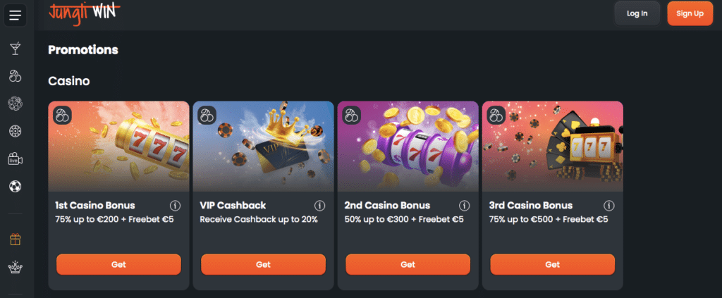 jungliwin online casino bonus