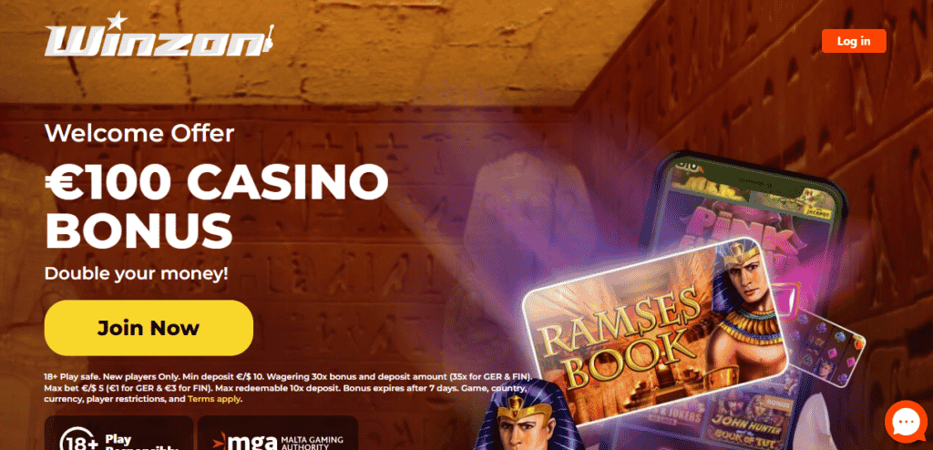 winzon casino screenshot