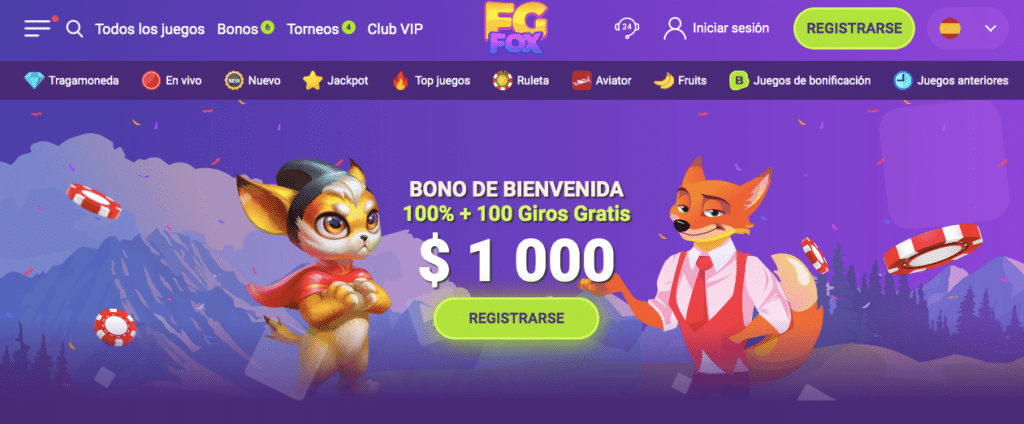 FGFox Online Casino ES Lobby Screenshot
