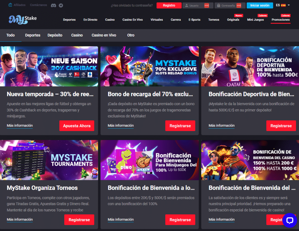 Mystake Online Casino Bonus
