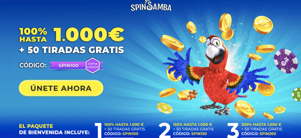 spin samba online casino screenshot ES