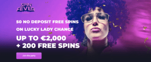 spin fever online casino lobby screenshot