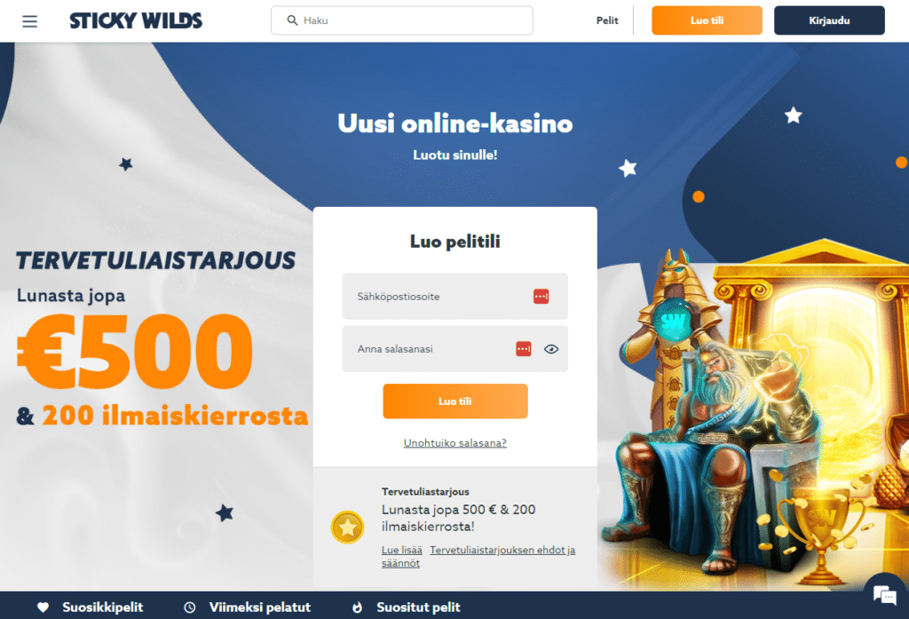 StickyWilds Online Casino