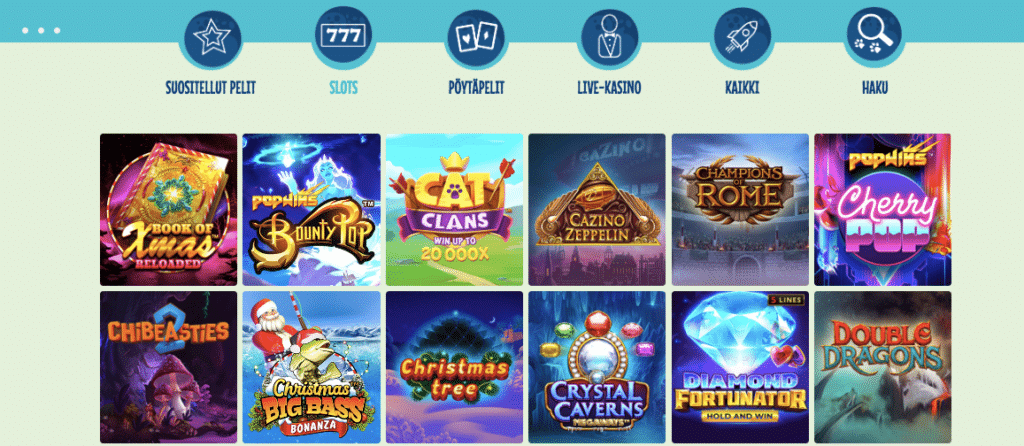 crazyno casino games screenshot