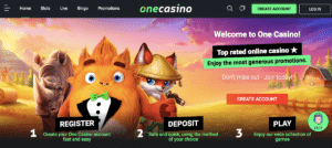 one casino lobby screenshot