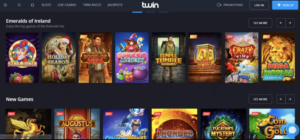 twin casino games screenshot