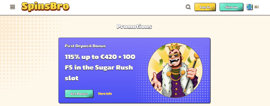 spinsbro online casino bonus