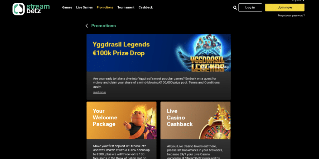 streambetz online casino bonus