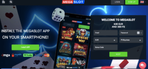 megaslot casino lobby screenshot