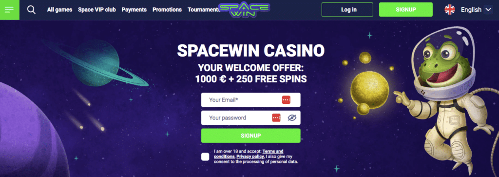 space win casino lobby screenshot