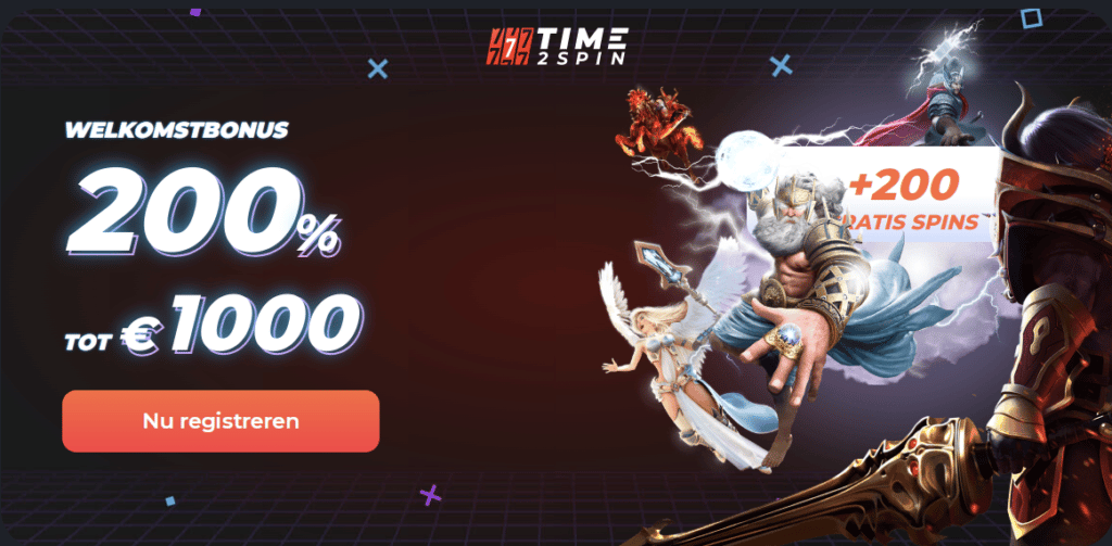 time2spin online casino promotion screenshot