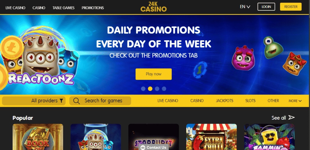 24K Casino Screenshot