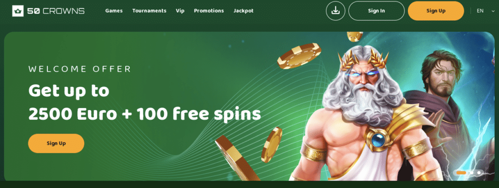 50 crowns online casino 