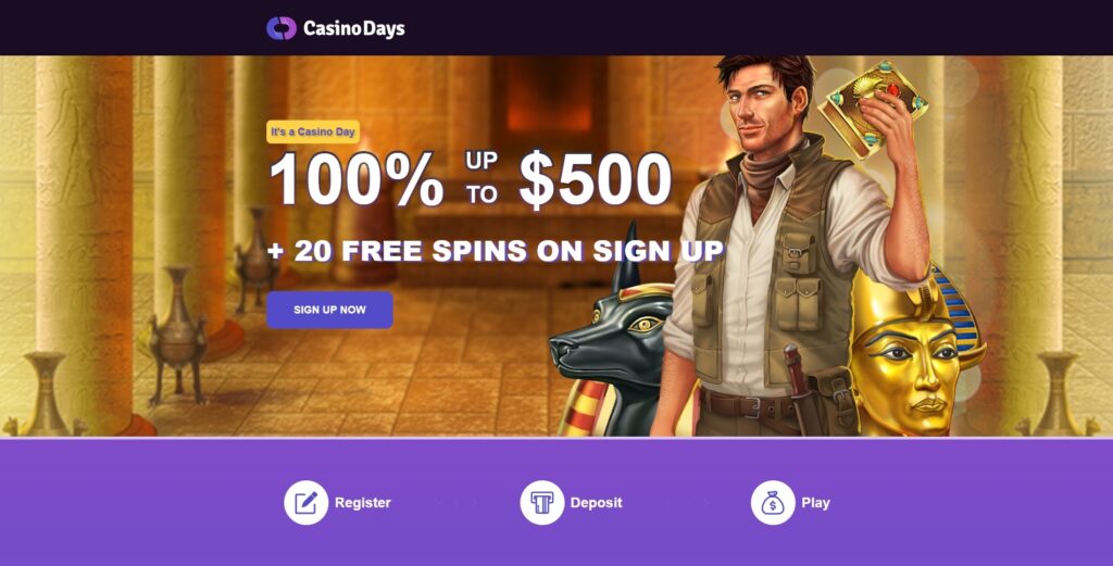 CasinoDays No Deposit Bonus