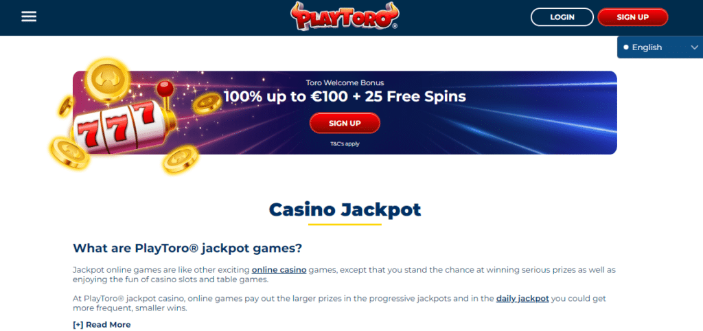 PlayToro Online Casino Bonus
