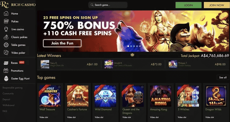 Rich Casino Screenshot