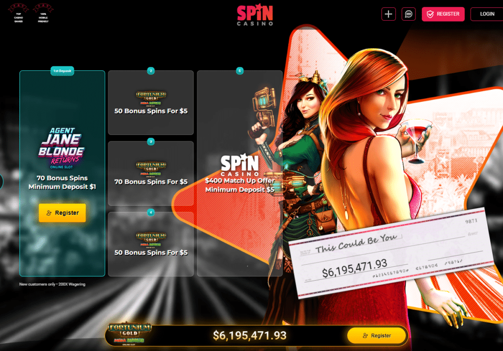 Spin Online Casino Bonus