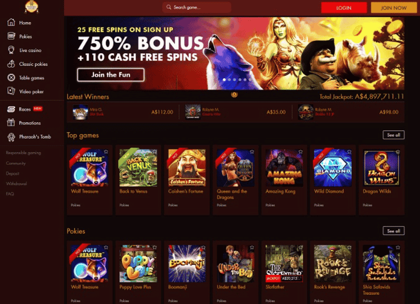 Thebes Casino Screenshot