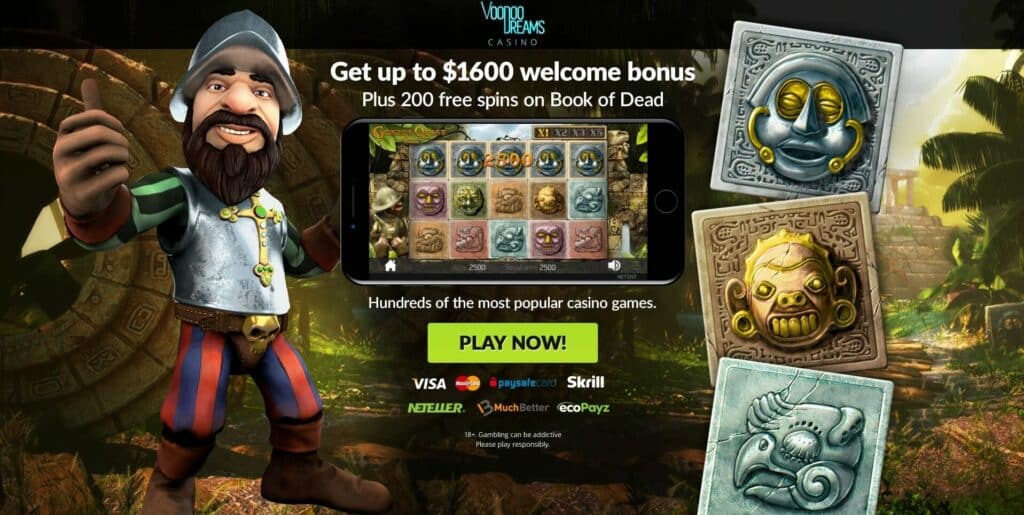 VoodooDreams Casino No Deposit Bonus