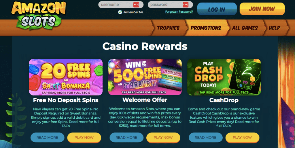 amazon slots online casino bonus