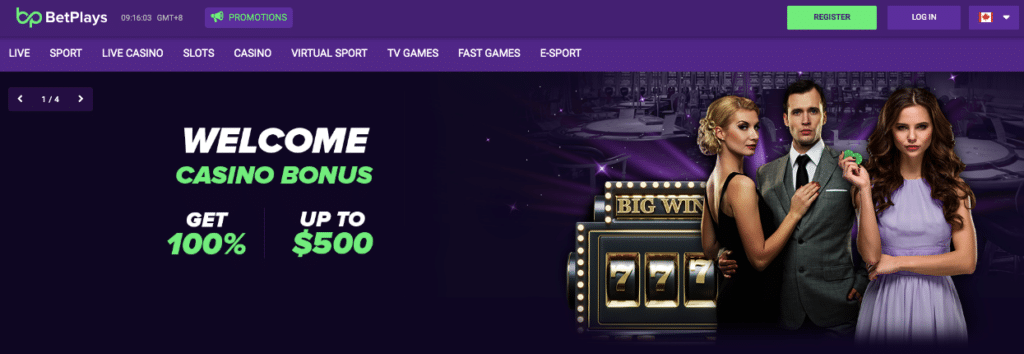 Betplays Online Casino Screenshot