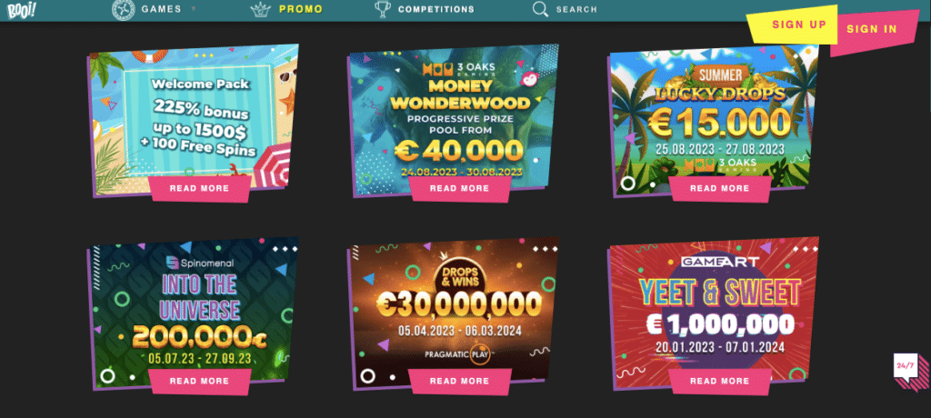 booi online casino bonus