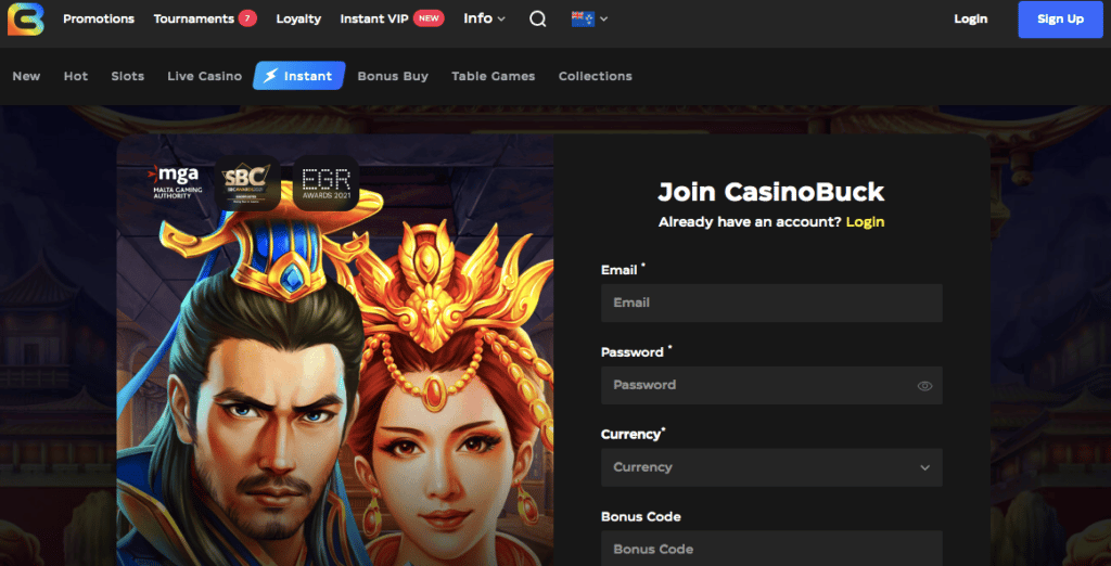 casinobuck casino screenshot