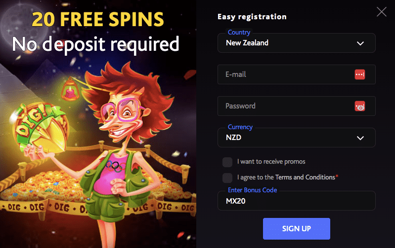 mirax online casino bonus
