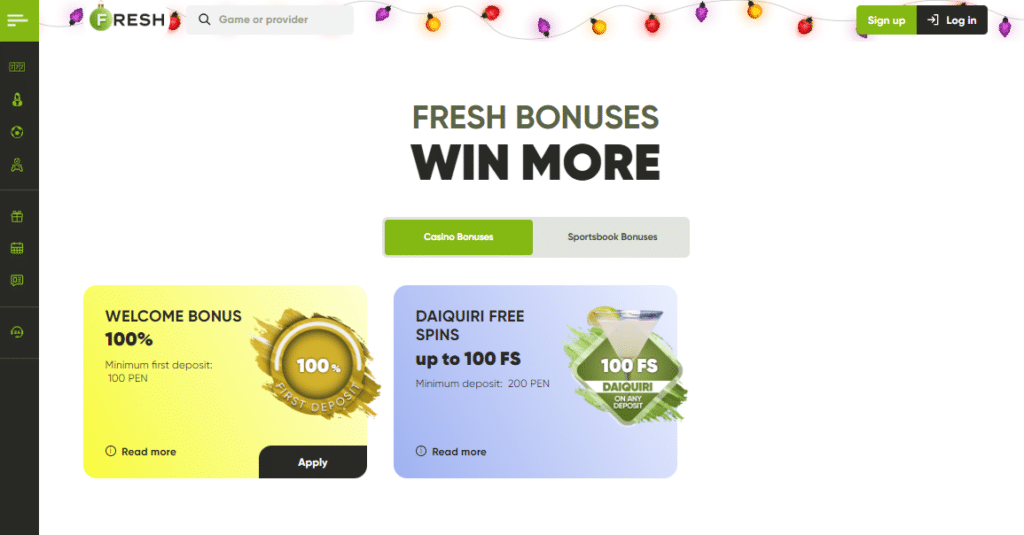 Fresh Online Casino Bonus