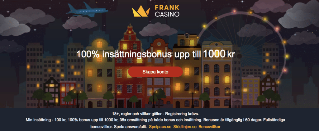frank casino lobby screenshot