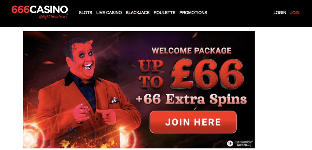 666 casino lobby screenshot