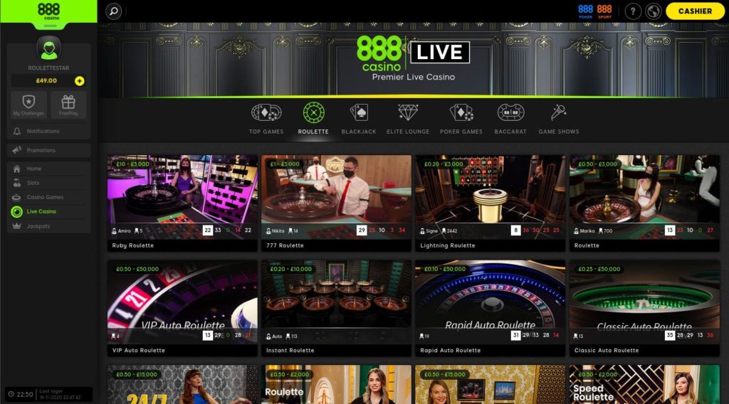 888 Online Casino Live